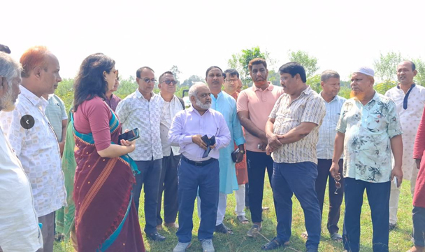 বিরামপুরে জাতীয় বিশ্ববিদ্যালয়ের আঞ্চলিক ক্যাম্পাসের সম্ভাব্য স্থান পরিদর্শন