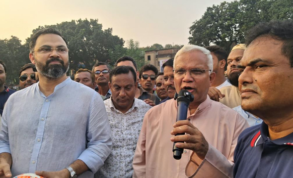 বিরামপুরে খালেদা জিয়া স্মৃতি গোল্ডকাপ ফুটবল টুর্নামেন্টের উদ্বোধন